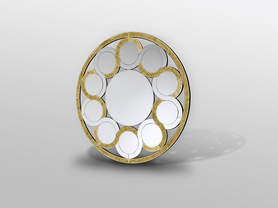 109213 Зеркало золотое 120Ø Schuller Zendaya  - Вид №2