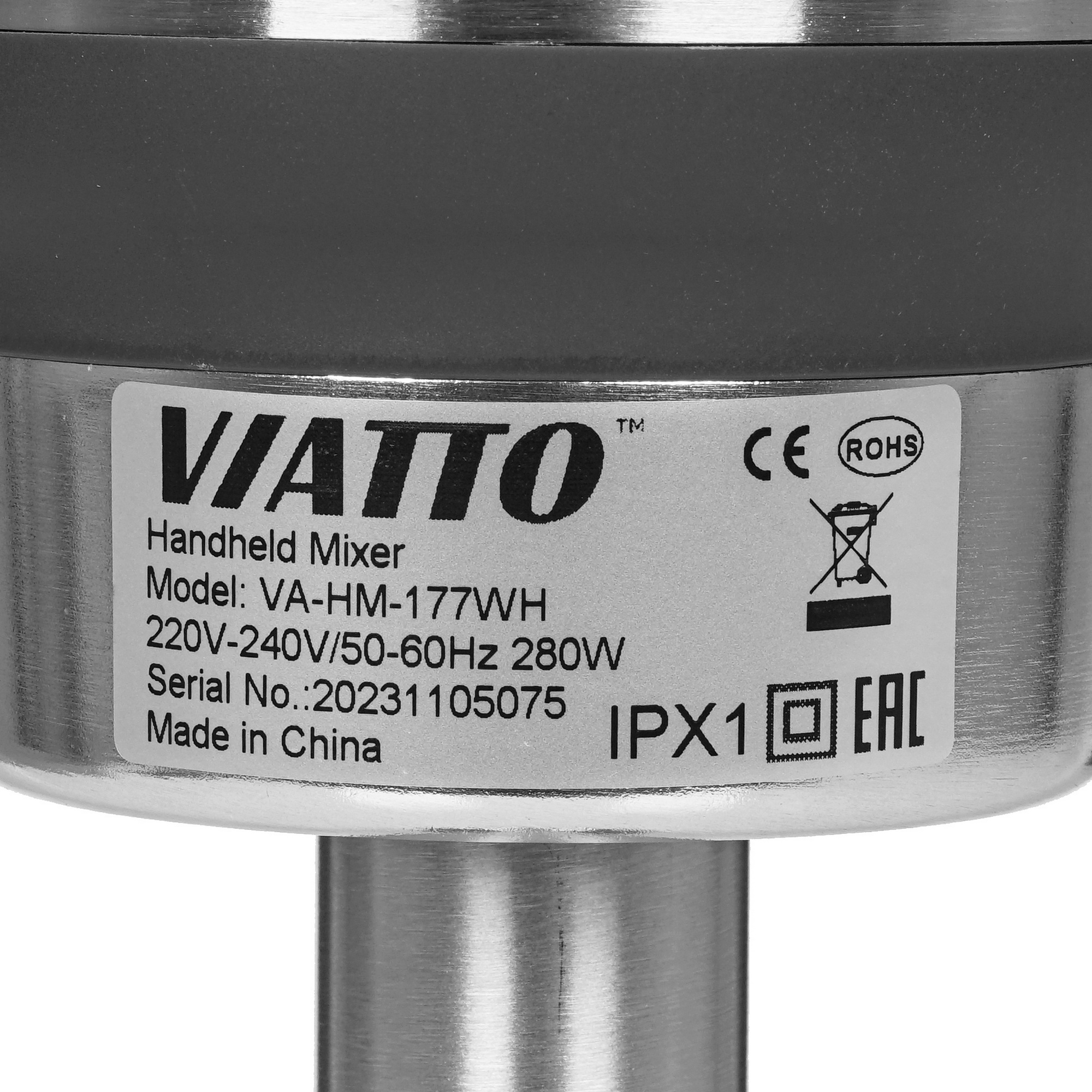 9076783 Блендер погружной Viatto VA-HM-177WH черный STDN-0065425 - Вид №4