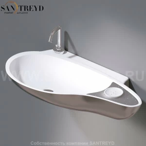 L235T0R1V4..251 Подвесная раковина настенная овальная A. e T. Italia SPOT белая