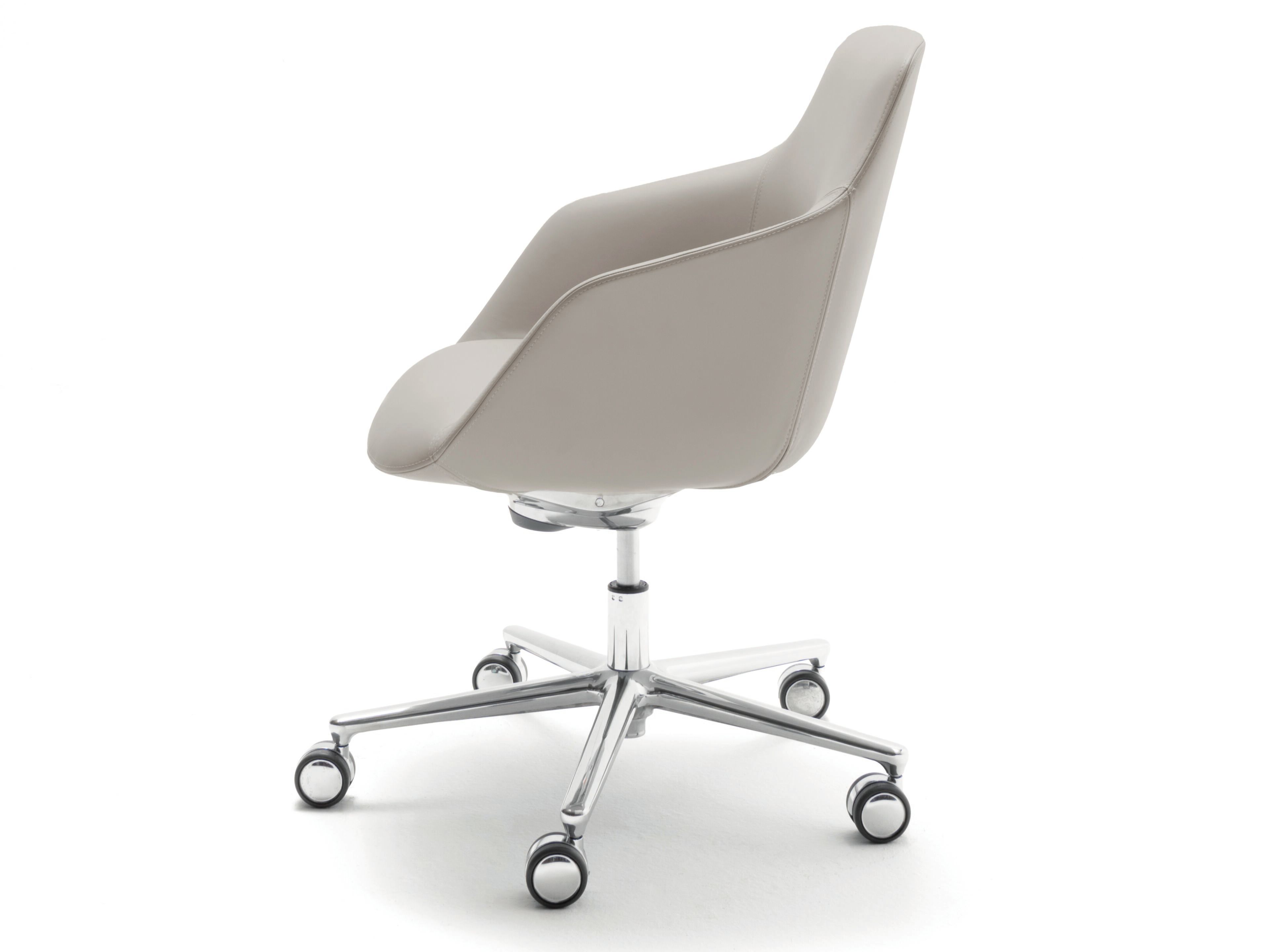 Кожаное офисное кресло с 5 спицами и низкой спинкой ESTEL GROUP Hego ARCH-00115905 - Вид №1