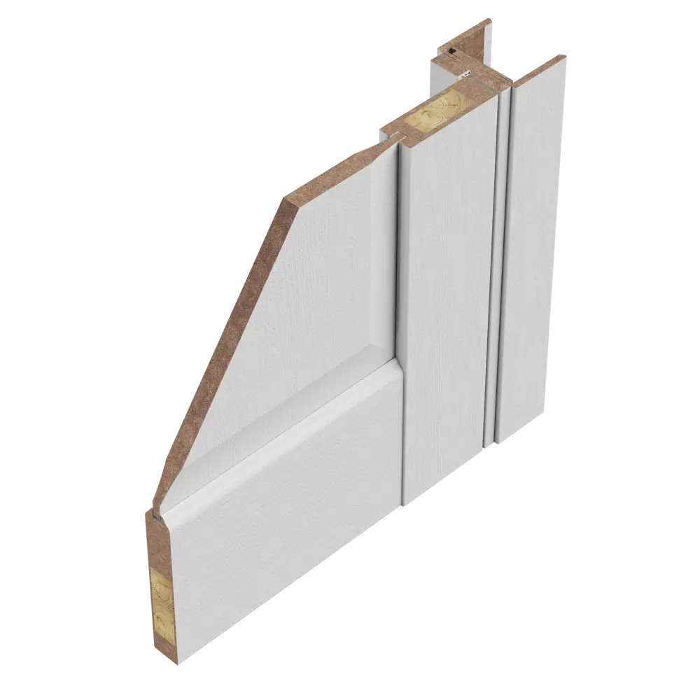 Дверь межкомнатная глухая Artens Магнолия 90x200 см ПВХ цвет белое дерево с замком и петлями 87312276 STLM-2163198  - Вид №9