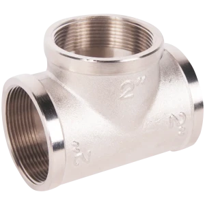 Тройник Valtec 2" ВР мм никелированная латунь 14242086 STLM-2155502