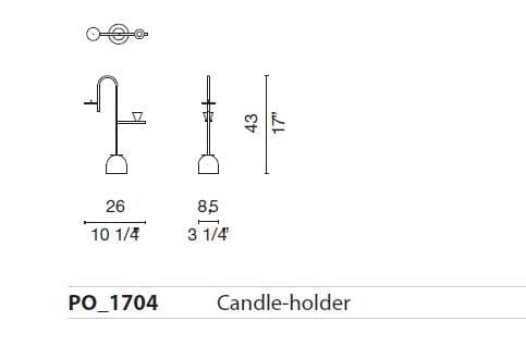 Металлический подсвечник In Stock шапки ARCH-00106227 - Вид №2
