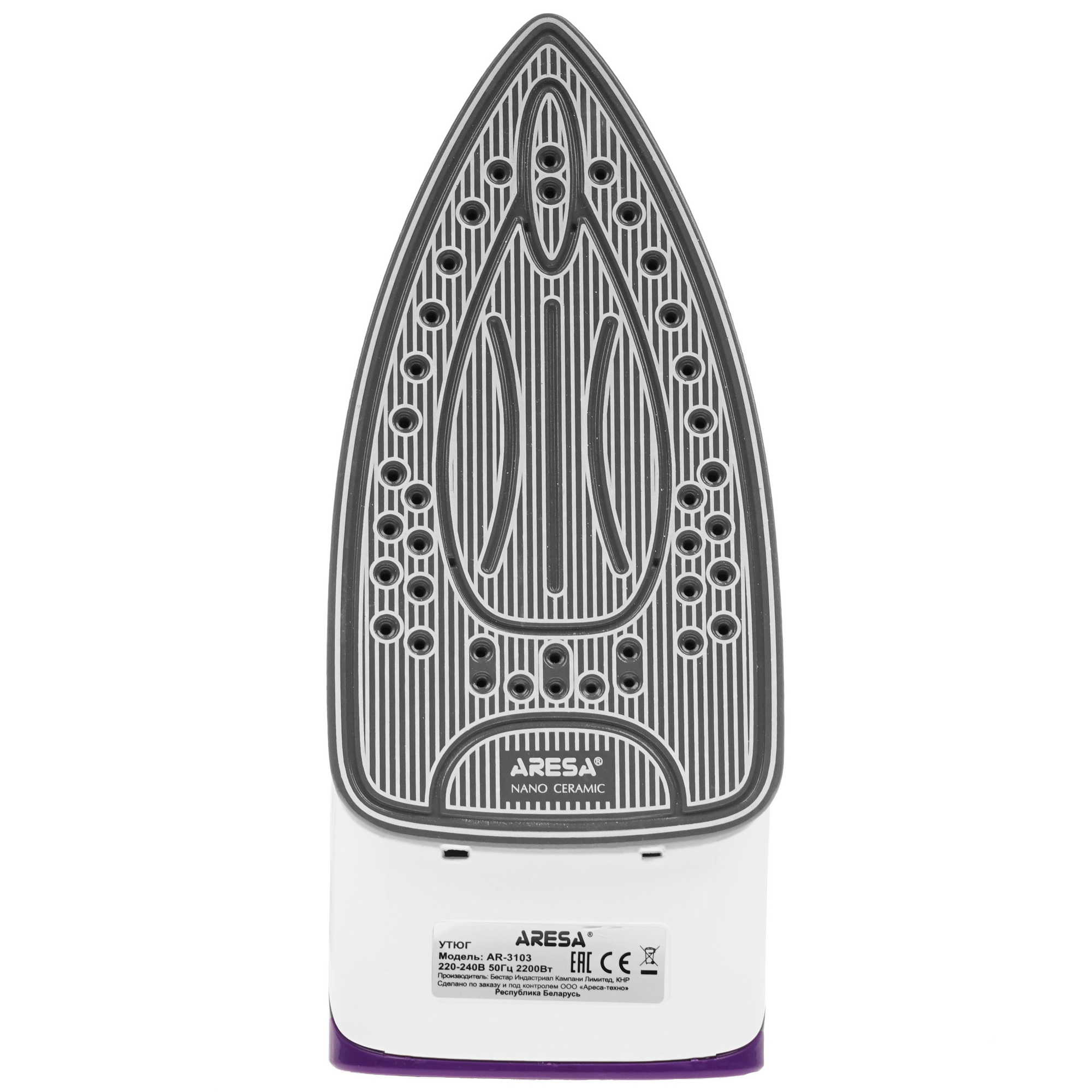 1084067 Утюг ARESA AR-3103 фиолетовый STDN-0140466 - Вид №3