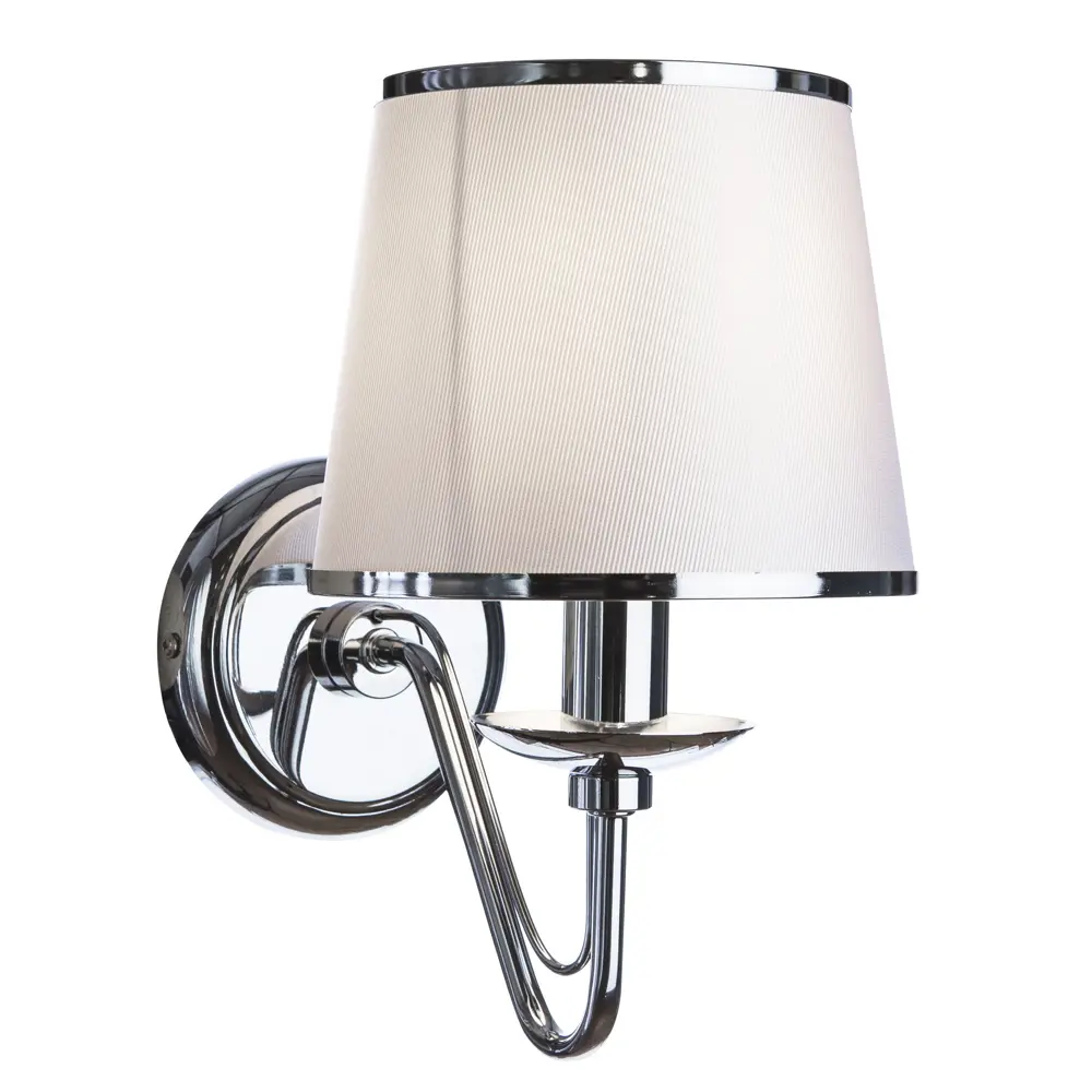 Бра Dolores 1xE14x60 Вт, металл/ткань, цвет хром/белый 14237615 STLM-2049611 Arte Lamp  - Вид №1