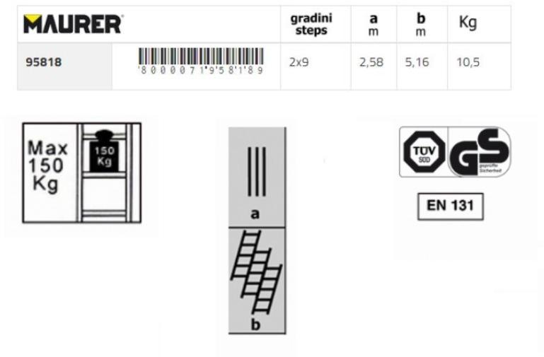 MAURER Бивалентная лестница sun-id-1495395 - Вид №1