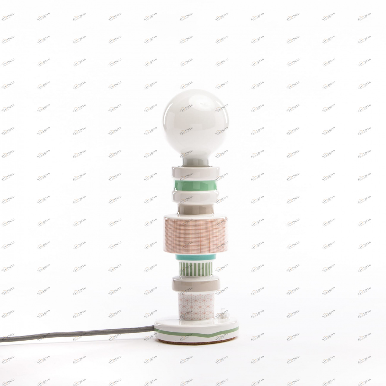 Настольная лампа Moresque Squared от Seletti 07091 SELETTI КОЛОННА 244944 Белый 