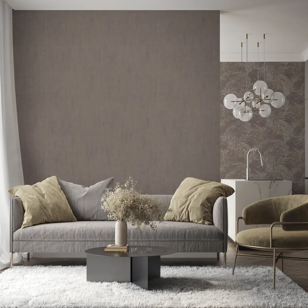 Флизелиновые обои OVK Design Джемма коричневые 1.06 м 89440763 STLM-1583508 - Вид №4