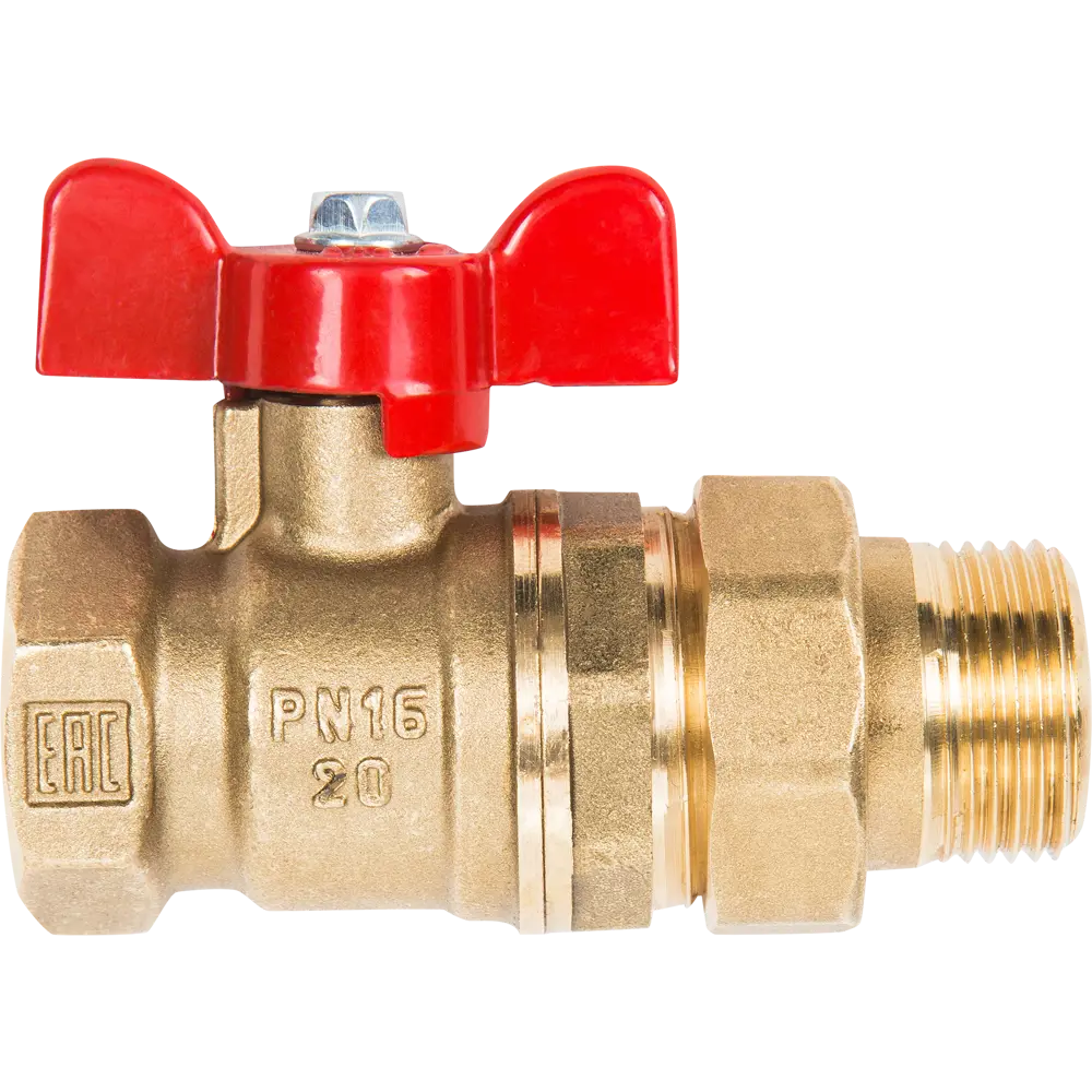 Шаровой кран Valfex с американкой для систем водоснабжения и отопления 83587776 STLM-0042211 - Вид №1
