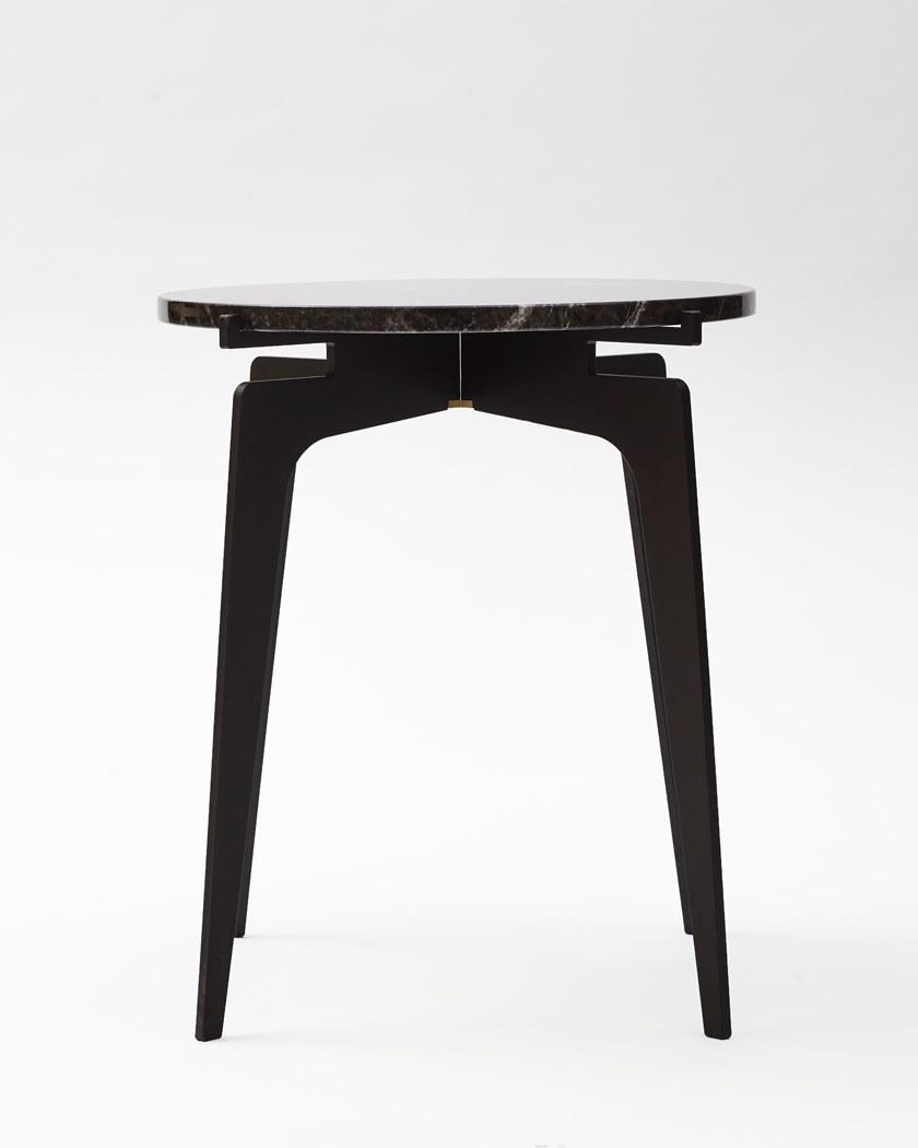 GABRIEL SCOTT Высокий круглый мраморный журнальный столик Prong sun-id-1449267 - Вид №8