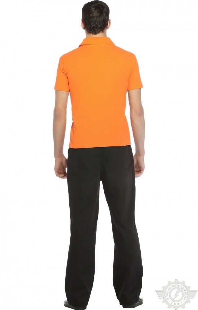 66388 Тенниска-поло оранжевая  Одежда для салонов красоты  размер XL (52) Спецодежда  - Вид №8