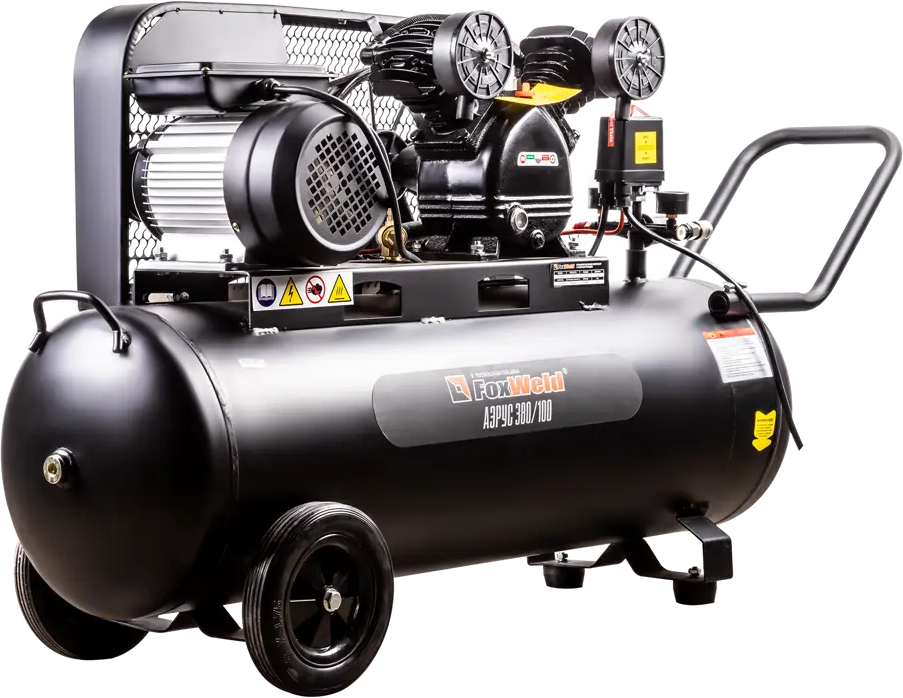 Компрессор масляный АЭРУС 2,2 кВт с ременным приводом 100 л 15308770