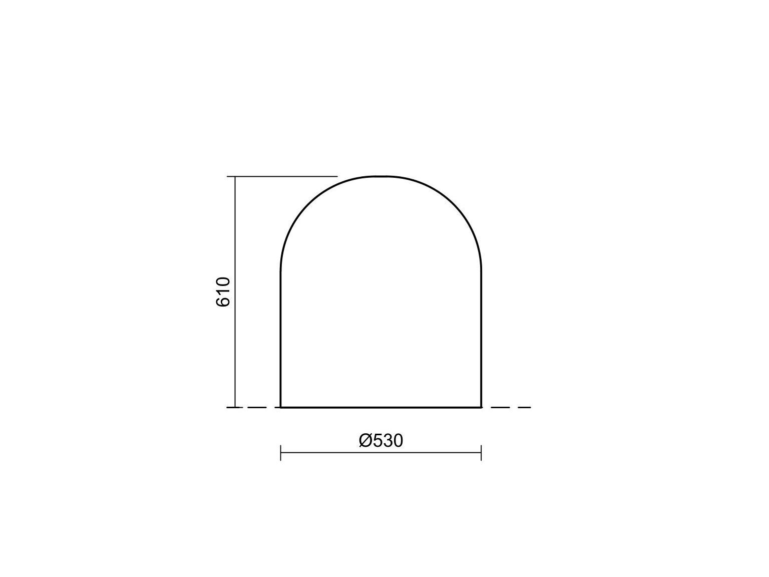 Бетонный стационарный столбик Studio Città PANETTONE ARCH-00030841 - Вид №3