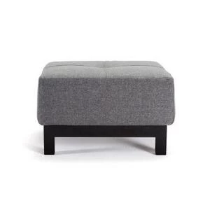 Пуф Bifrost Deluxe Excess с черными ножками, серо-черный