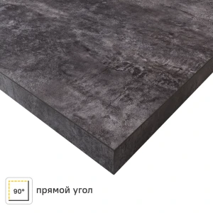 Столешница KONSENSA Бетон темный 60x240x3.8 см ДСП цвет серый