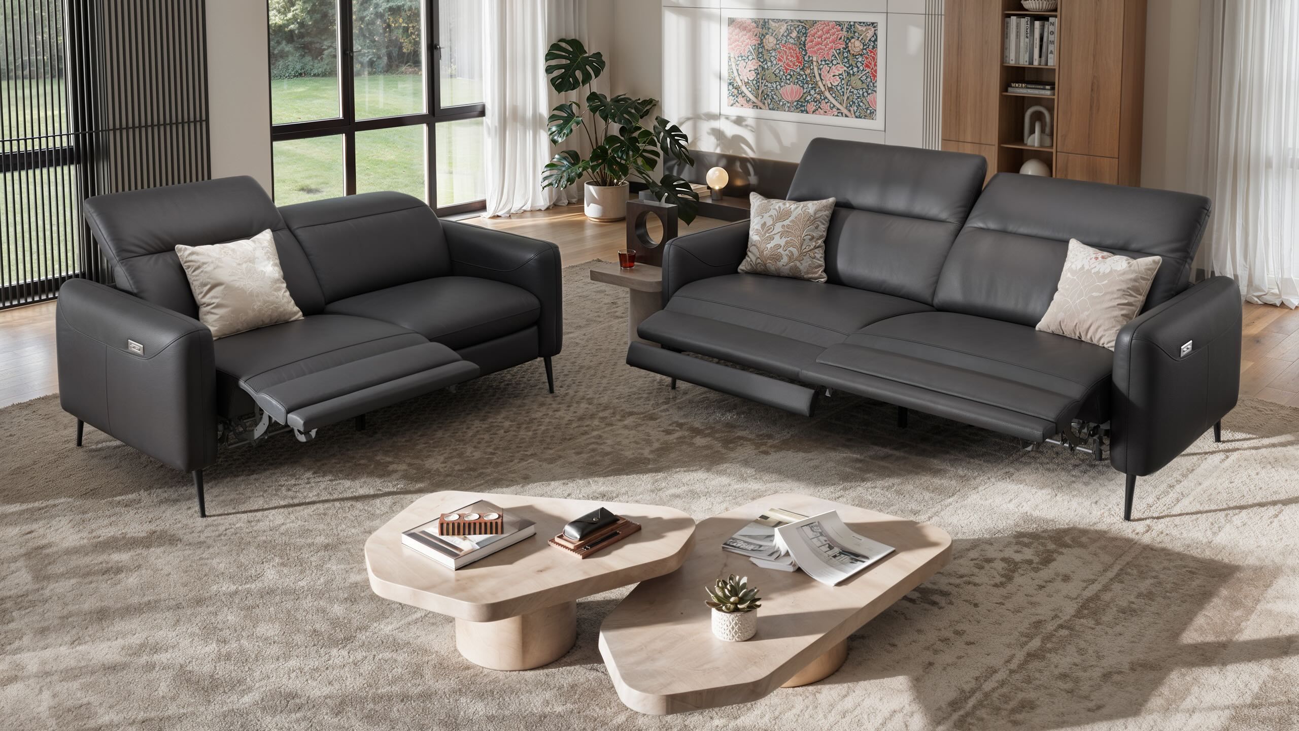 3-местный кожаный диван Sofanella Мессина ARCH-00052908 - Вид №5