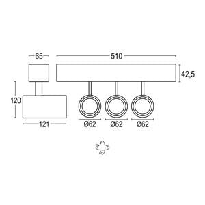 Алюминиевый круглый светодиодный прожектор Ghidini Lighting Point ARCH-00110816 - Вид №7