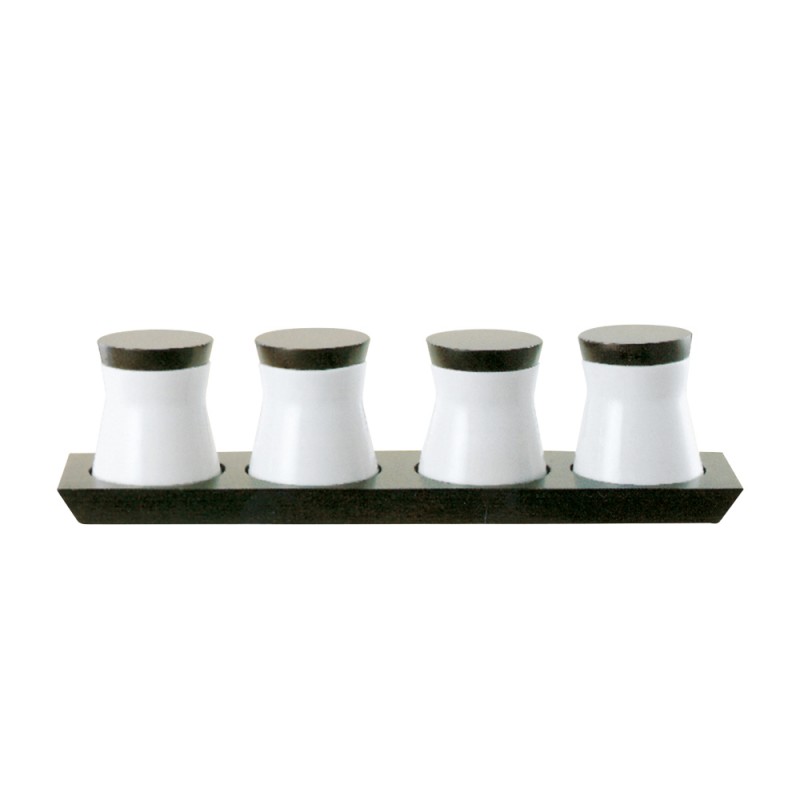 Q55X35 Набор из 4 фарфоровых банок Adriani e Rossi 