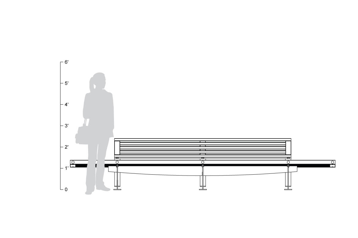 FSRT58 Скамья Pacifica  Forms-surfaces  - Вид №7