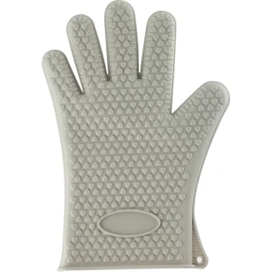 Прихватка-перчатка Pretto 14.5x27 см силикон серый