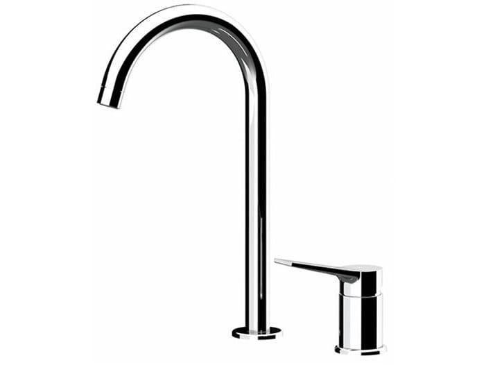 2 отверстия однорычажный высокий смеситель для раковины Remer Rubinetterie Slash &amp ARCH-00099374