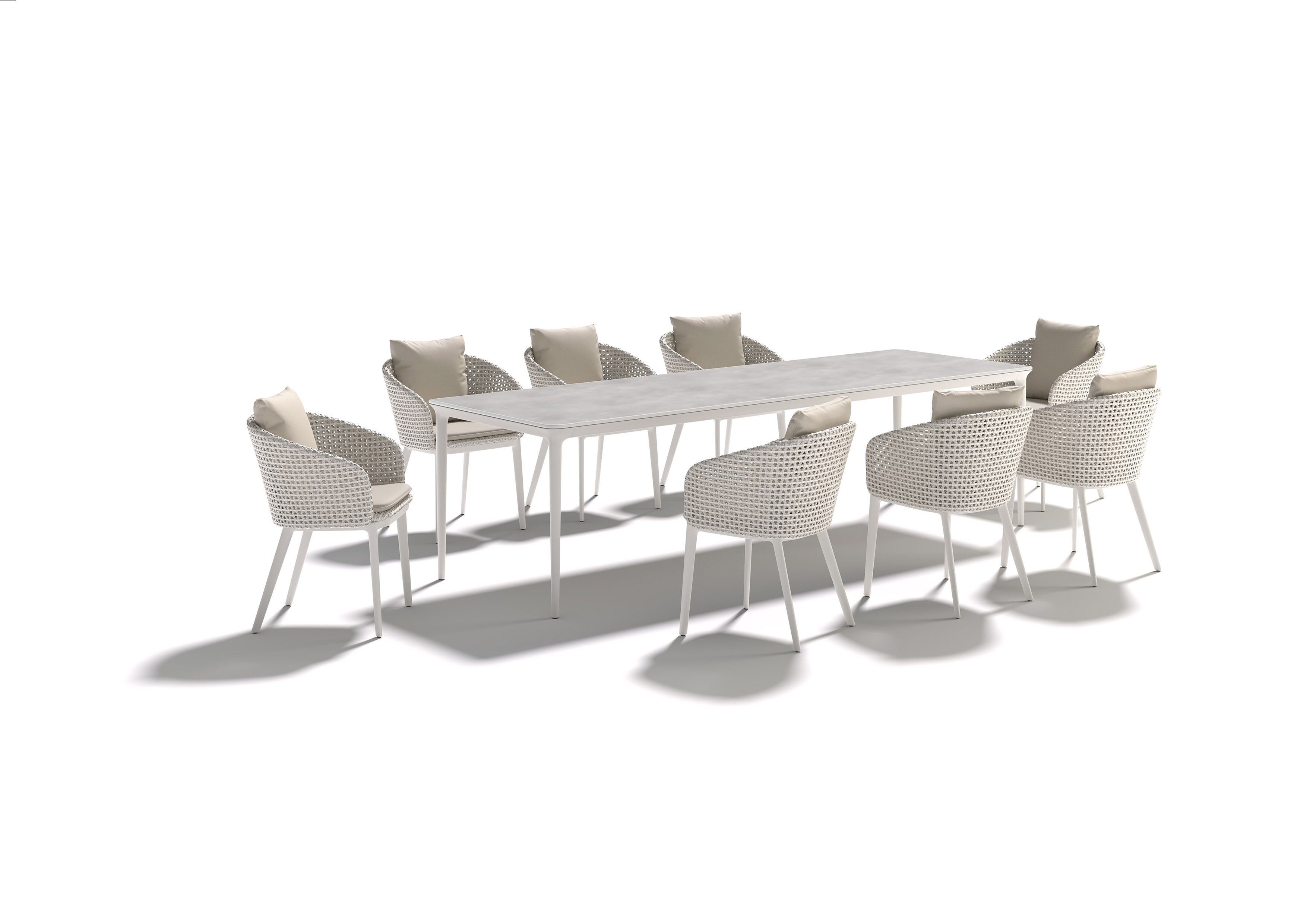 Синтетическое волокно сад стул DEDON MBRACE ALU ARCH-00000080 - Вид №4