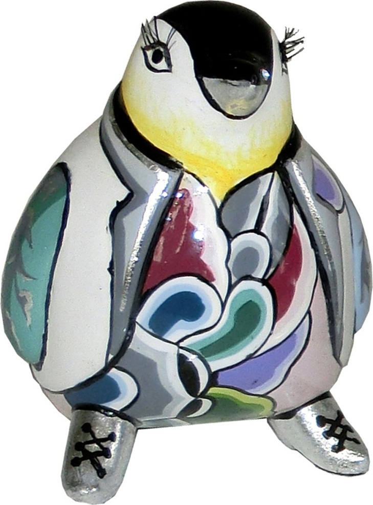 10649761 Goebel Скульптуpа Пингвин "Кими" 9см Композит 