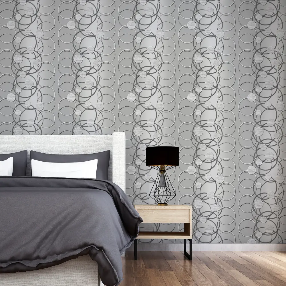 Обои флизелиновые Аспект Вега серые 1.06 м 75049-14 82638333 STLM-2014681 WALL DECOR - Вид №2