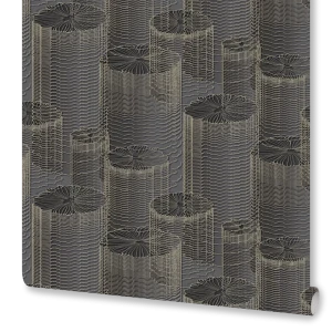 Обои флизелиновые черные Flow 1.06 м м OR8024-22