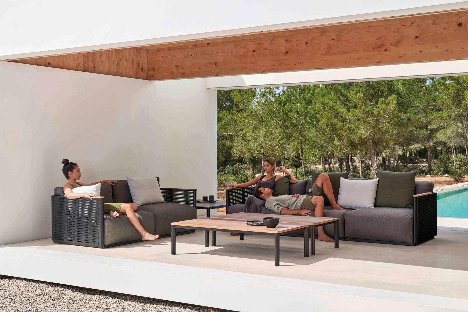 Фарфоровый прямоугольный садовый столик GANDIABLASCO Bosc ARCH-00052231 - Вид №7