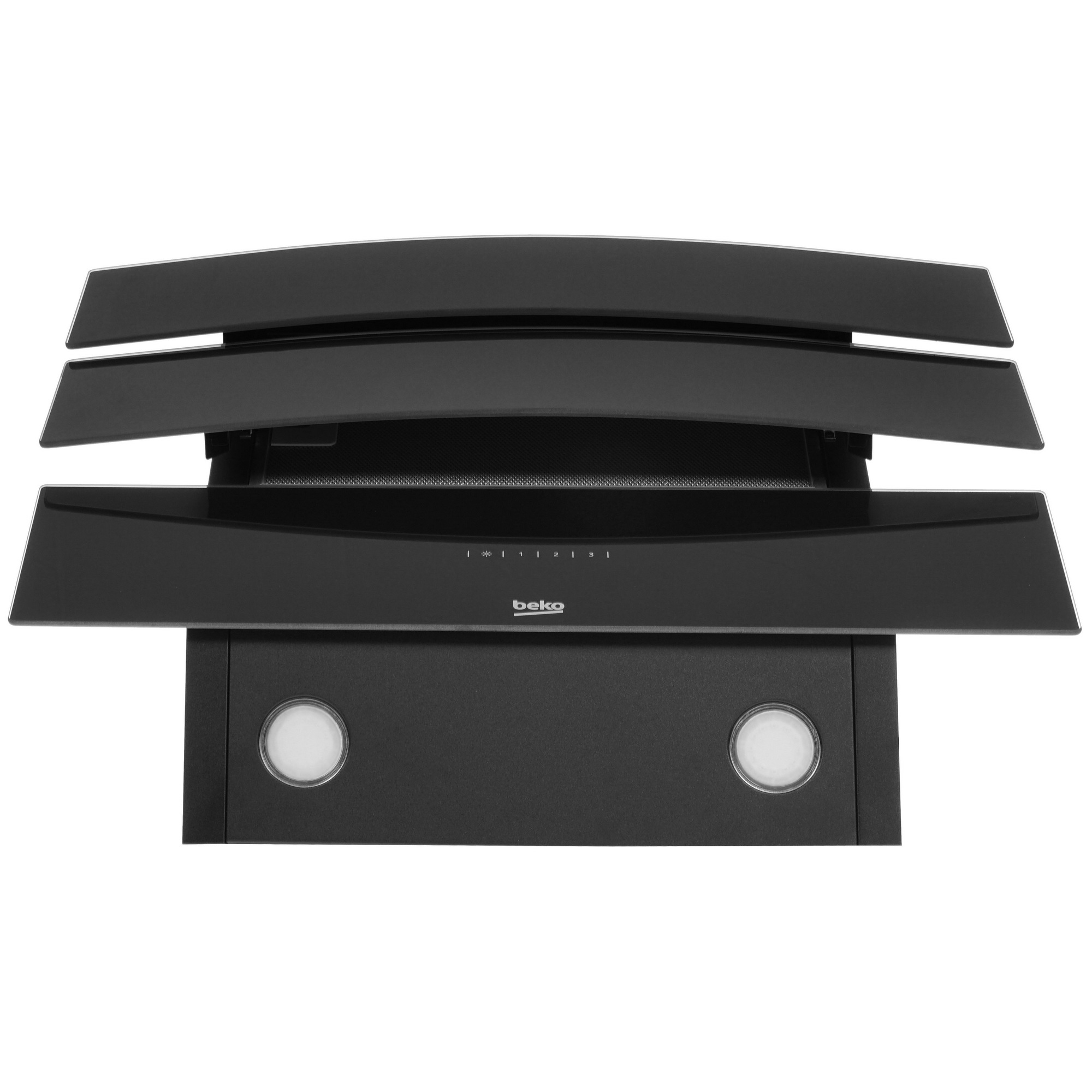 8164110 Вытяжка наклонная Beko HCA 62640 B черный/черный STDN-0040688 - Вид №6