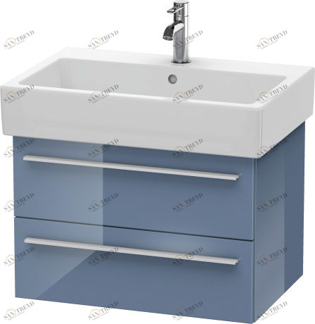 XL634204747 Тумбочка подвесная X-Large #XL6342 650 x 443 мм Каменно-синий глянцевый лак Duravit
