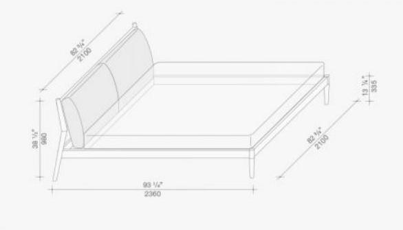 Lema Двуспальная кровать из дерева и кожи sun-id-1375006 - Вид №6