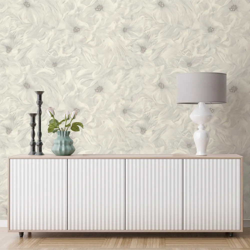 Обои флизелиновые Euro Decor Mia белые 1.06 м ED7303-00 89423749 STLM-2202952 - Вид №3