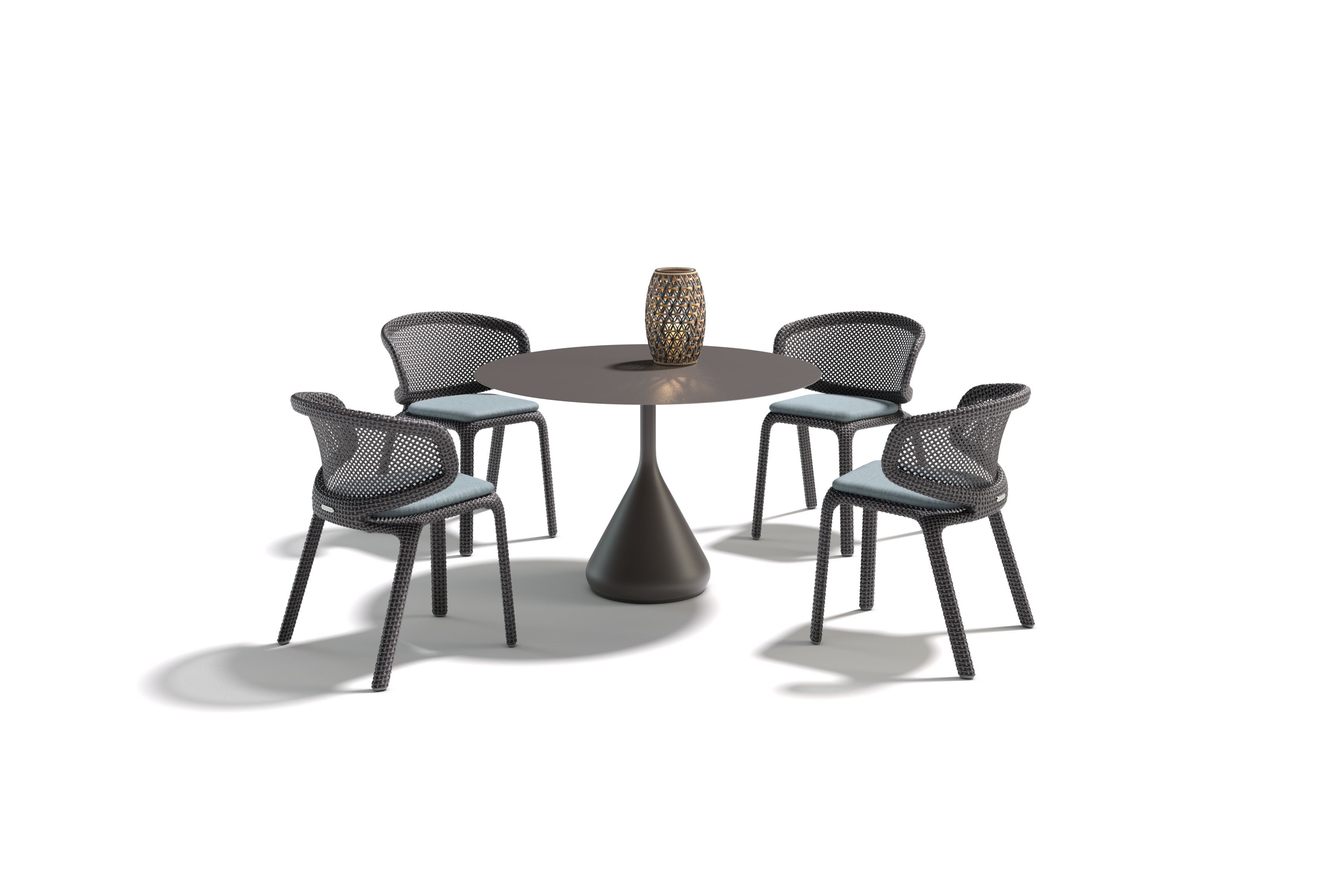 Штабелируемый садовый стул из синтетического волокна DEDON SEASHELL NUO ARCH-00108126 - Вид №1