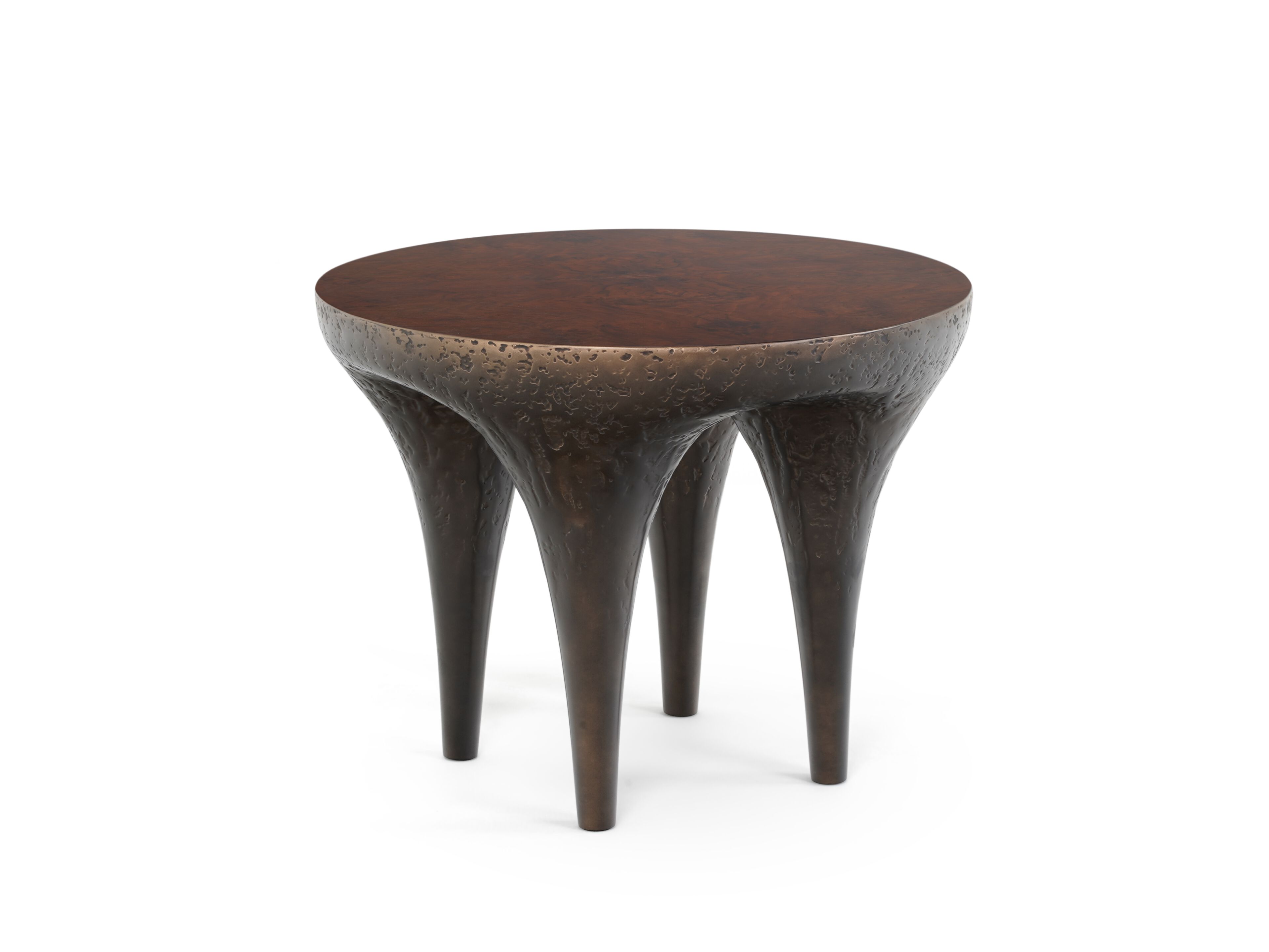 Круглый журнальный столик из дерева и стекловолокна KARPA TAURUS K2021 ARCH-00044111