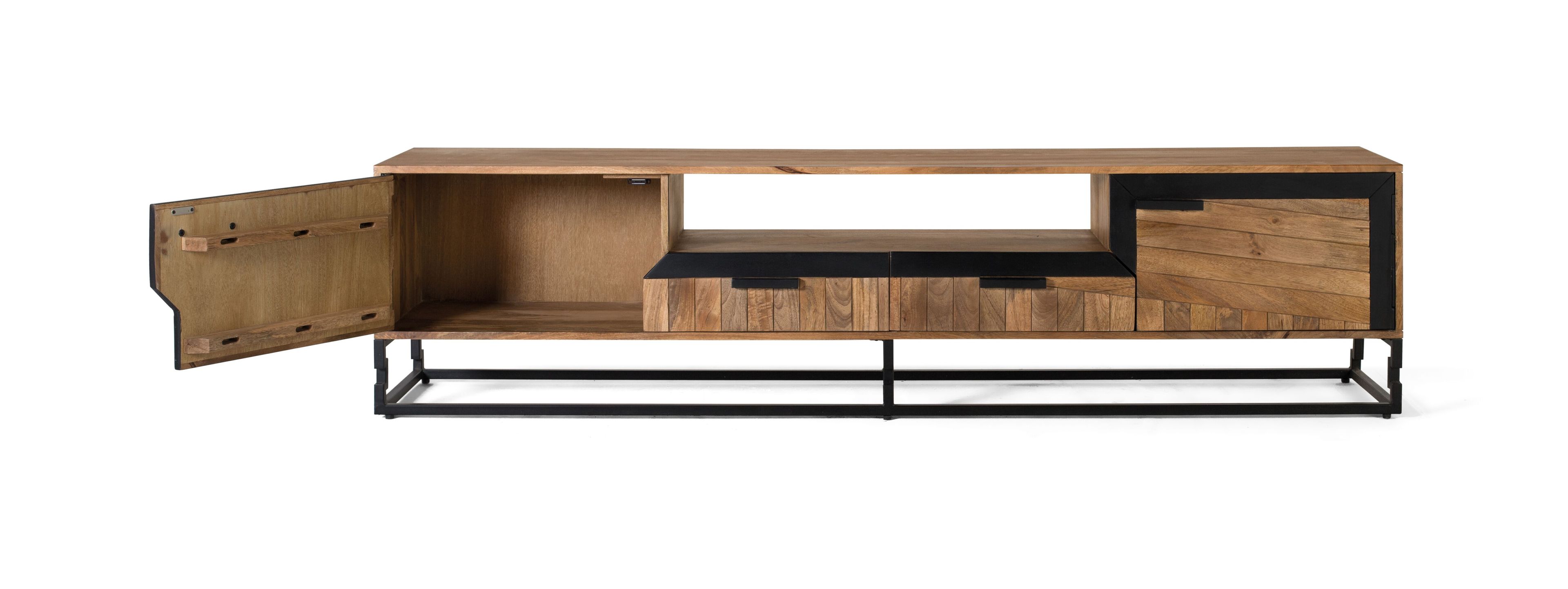 Низкий ТВ-шкаф в манго Giner y Colomer 1547 ARCH-00027765 - Вид №2