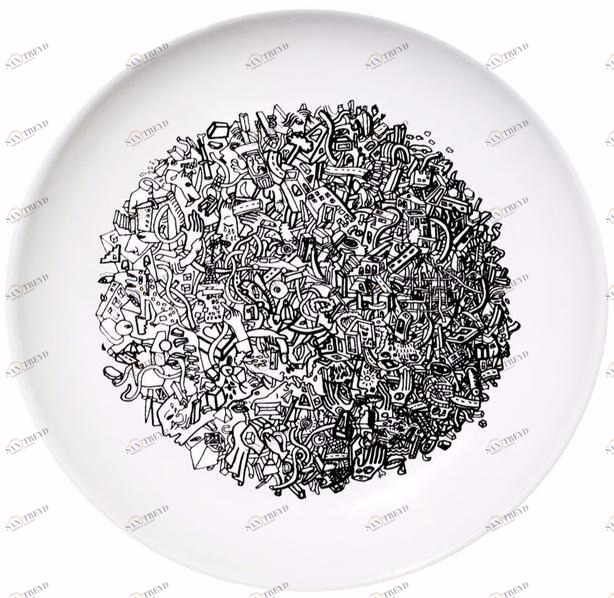 Kiasmo Керамическая тарелка Overlook 2014kddovew