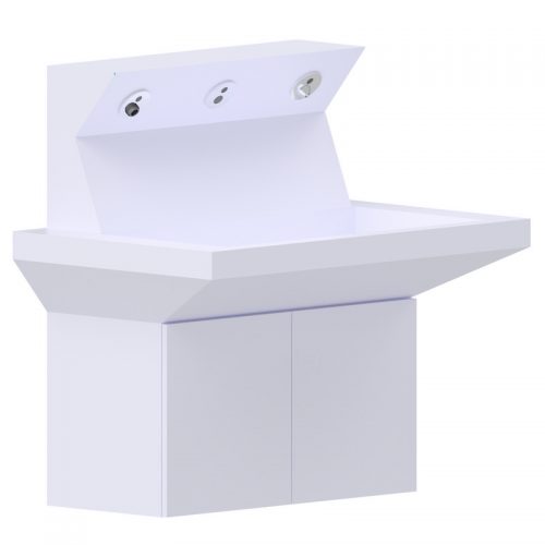 10570 Подвесная раковина настенная прямоугольная IDRAL 