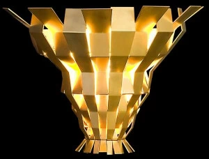 Tisserant Бронзовый настенный светильник Origami