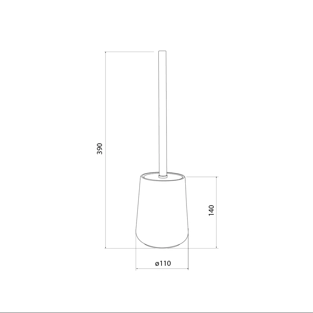 89380301 Ёршик для унитаза Iddis Rich White LMRWC00i47 керамика цвет белый STLM-1568488 - Вид №3