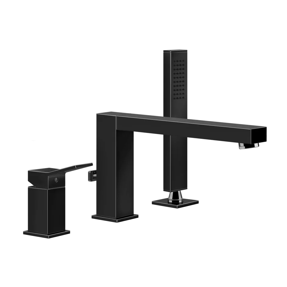 Смеситель для ванны-смеситель для душа 53037 706 Gessi Rettangolo k ЧЕРНЫЙ МЕТАЛЛ PVD 53037706