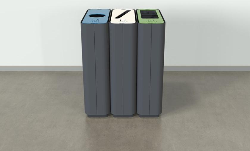 Green Furniture Concept Контейнер для макулатуры из стали с порошковым покрытием для раздельного сбора отходов Radius sun-id-1507412 - Вид №1