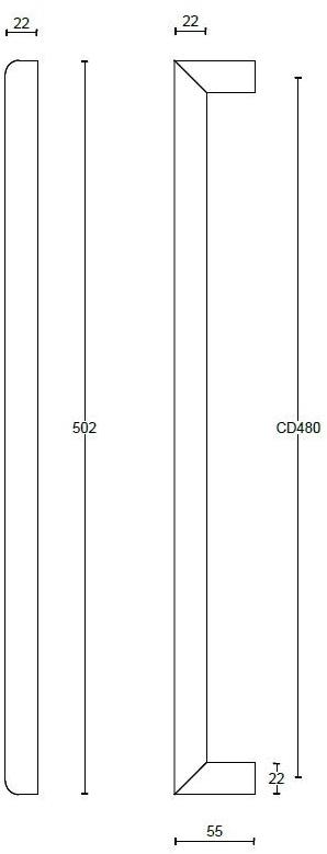 Formani Ручка из нержавеющей стали Two Pb423 - Вид №1