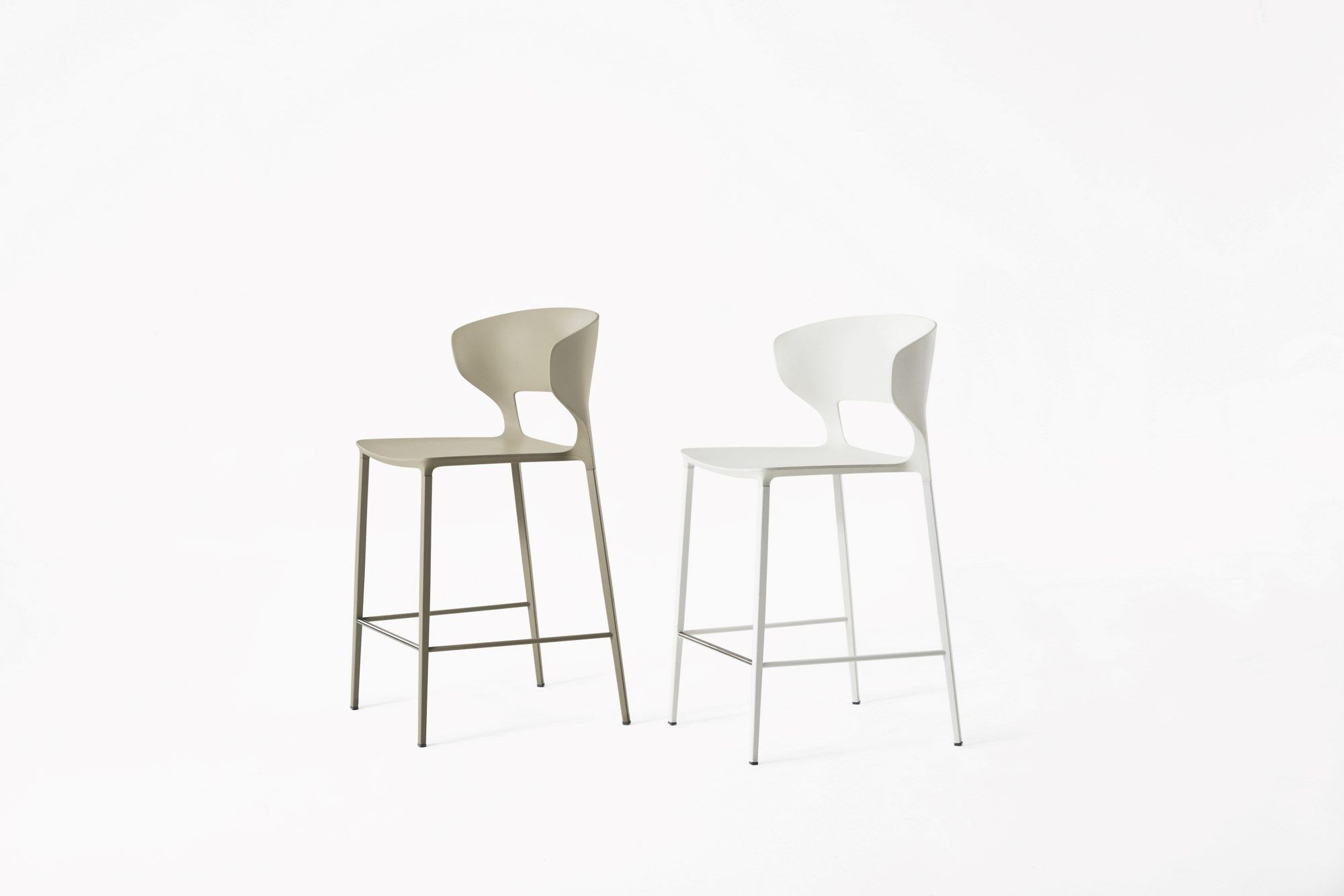 Полиуретановый высокий стул с подставкой для ног Desalto Koki ARCH-00146703 - Вид №4