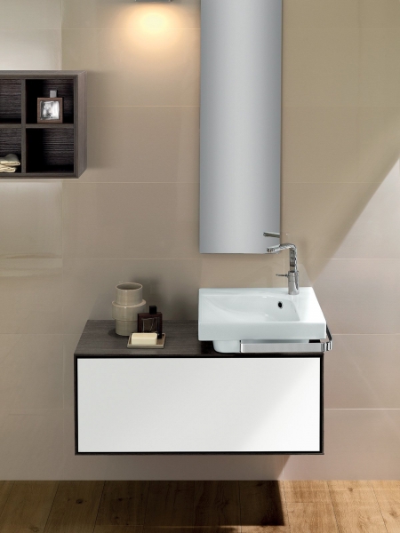 YXES G-50 Умывальник накладной левый на одно отверстие Hatria YXES01