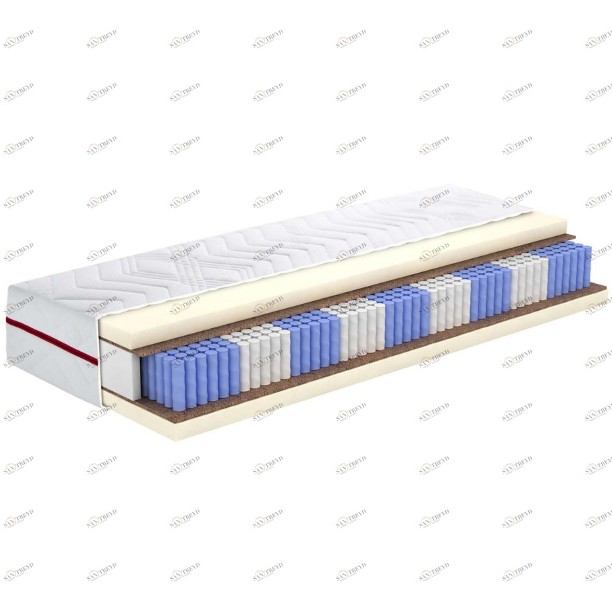 Матрас с независимым пружинным блоком 160x200 "Адонис 2.15" BELABEDDING  129416 Белый 