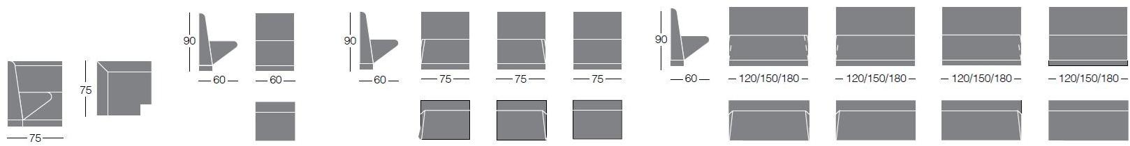 Segis Модульная скамья с мягкой подкладкой sun-id-1436608 - Вид №5