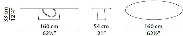 BAXTER Низкий овальный мраморный журнальный столик sun-id-1497323 - Вид №2