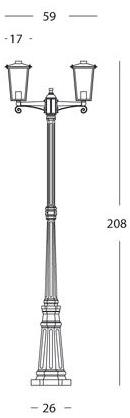 SOVIL Садовый светильник из литого алюминия Notorius sun-id-1420775 - Вид №6